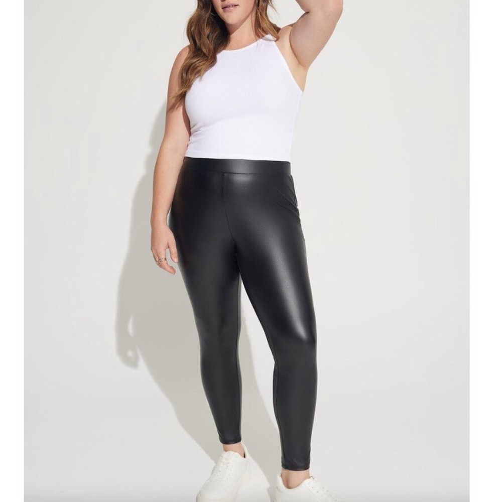 Torrid Black Faux Leather Leggings